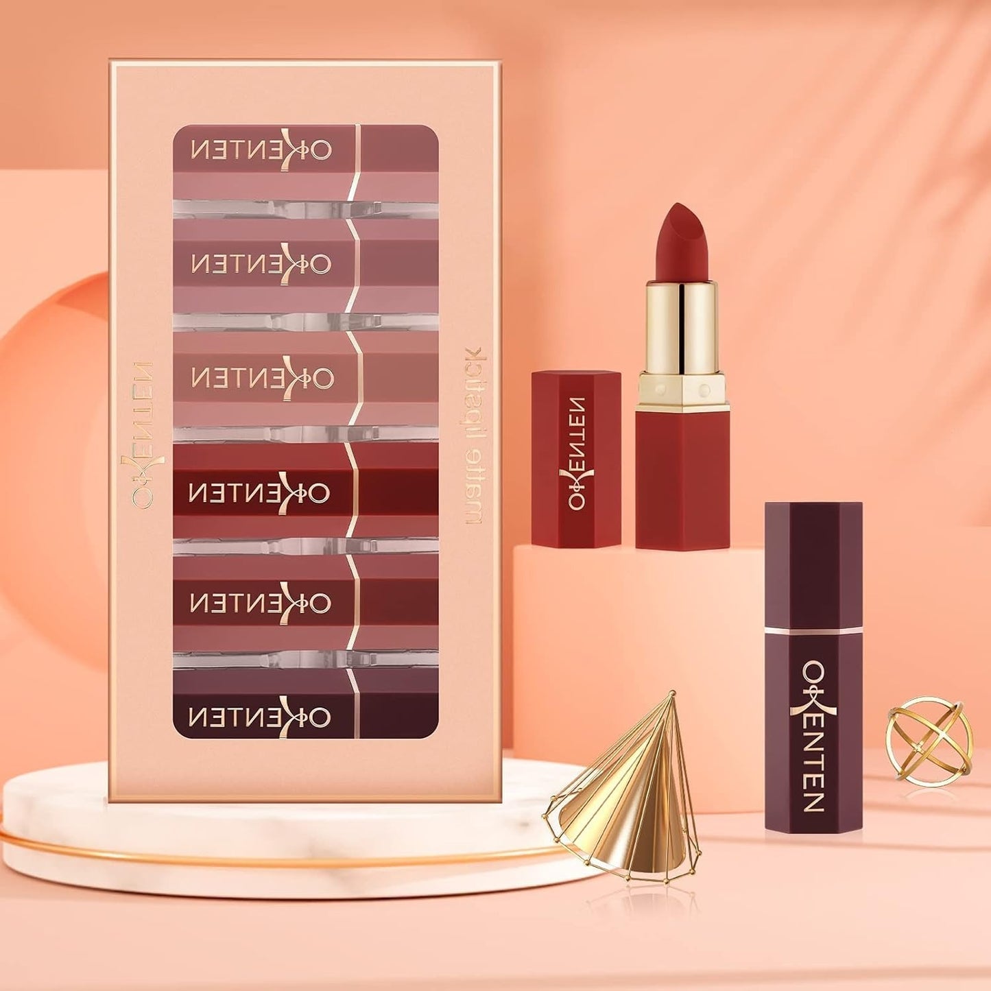 6 Pcs High Pigmented Lipstick Set