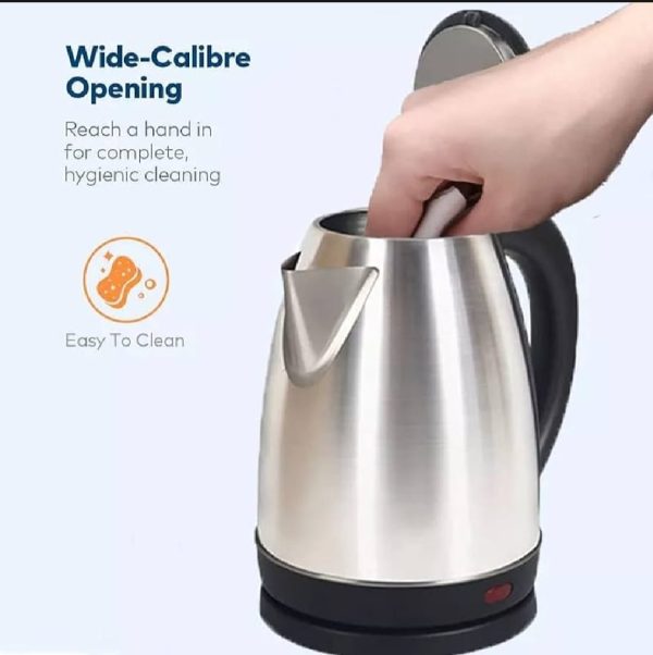 Electric Kettle – Stainless Steel Body – Automatic Instant Heating – 1500 Watts – Water Boiler – High Quality – Kettle For Tea – For Daily Kitchen Use – Essential Kitchen Appliance – Electric Kettle