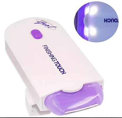Women’s Electric Hair Remover With Advanced Sensa-light Technology & Built-in Led Light | Safe & Painless Shaver For Face, Arms, Armpits, Legs & Full Body | Portable Lipstick-design Razor, Washable Head, Gentle On Skin, Battery Operated